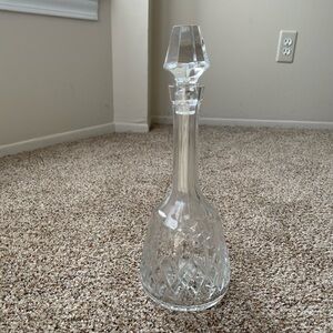 Vintage Glass Crystal Liquor Decanter With Stopper